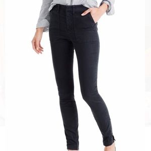 Black J. Crew Cargo Pants with Side Zippers